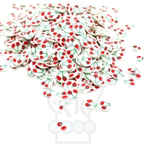 Cherries Polymer Clay Pieces for Epoxy and UV Resin Art