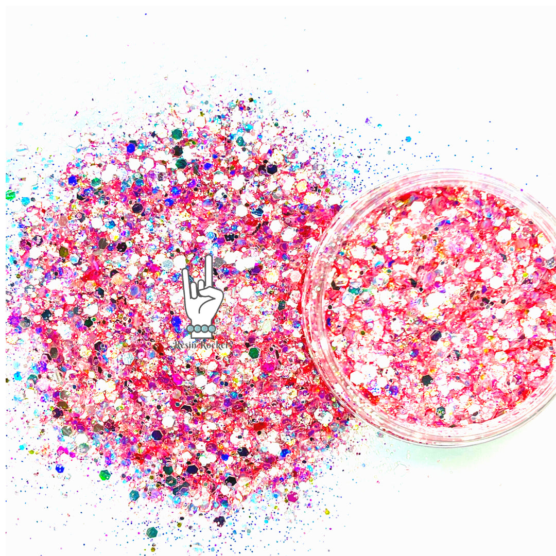 Girls, Girls, Girls Resin Rockers Exclusive Glam Metal Pixie for Poxy Chunky Glitter Mix