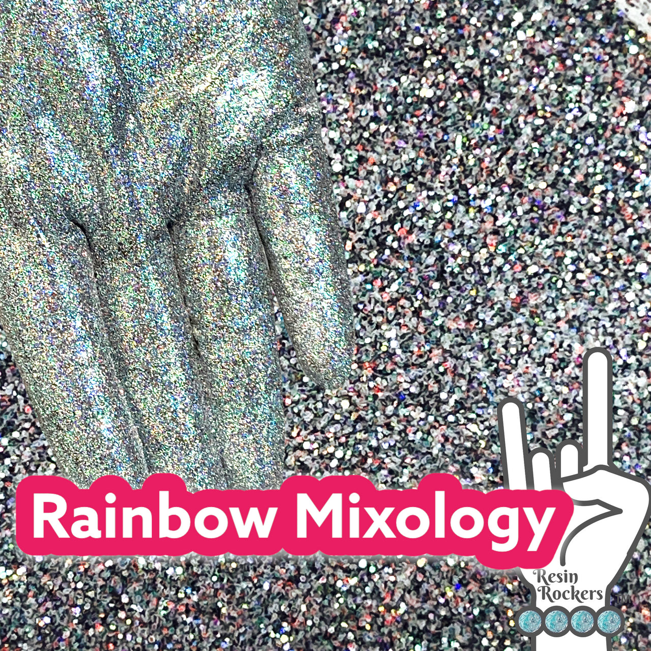 Rainbow Mixology Galaxy Glitter for Full Coverage Pixie for Poxy Micro Fine Glitter 1 oz.