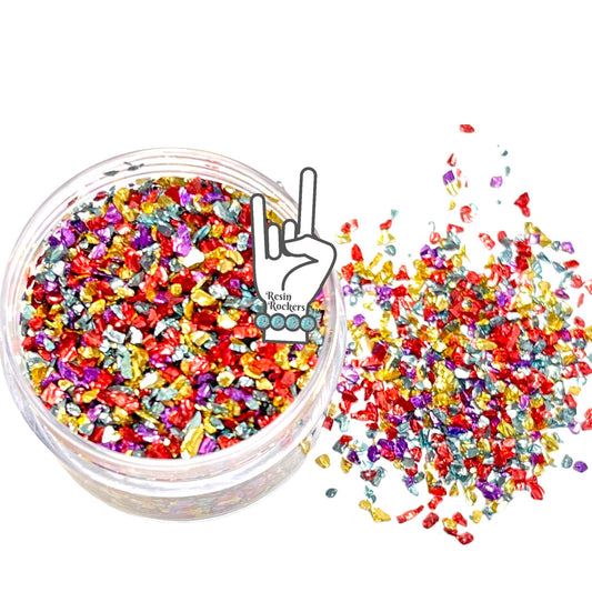 Tutti Frutti Premium Grade German Glitter Mix for Epoxy and UV Resin Art