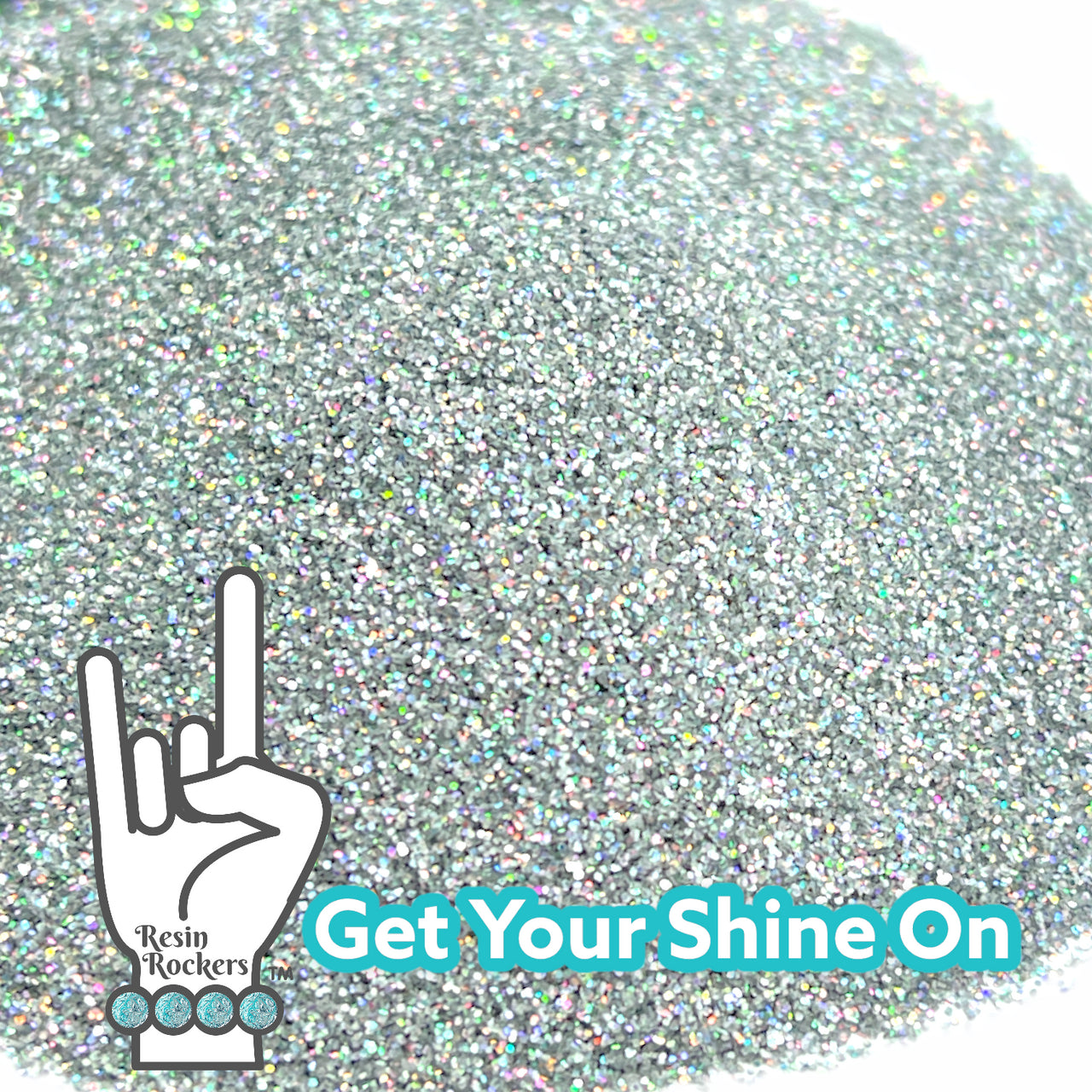 Twinkle This Star.Sucker  Silver Holographic Glitter For