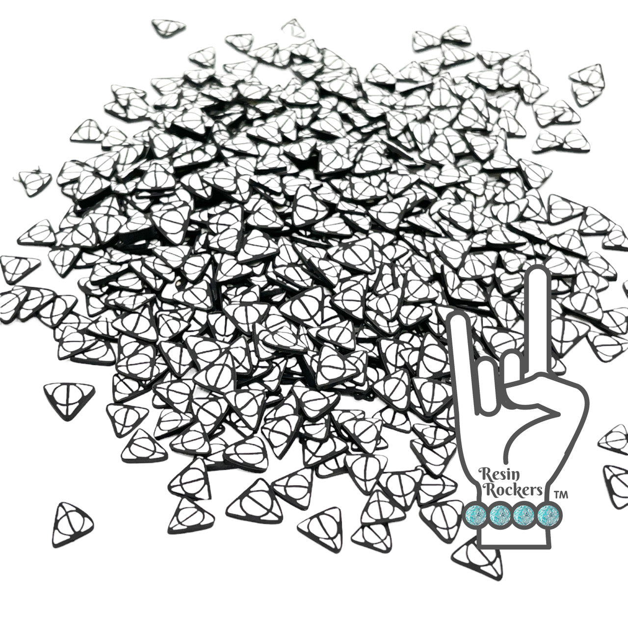 HP Inspired Deathly Hallows Polymer Clay Snow Globe and Shaker Filler