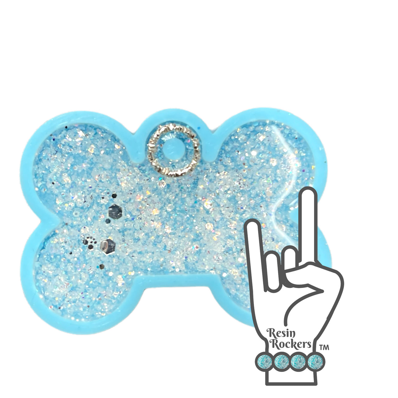 Dog Tag Reinforcement Rhodium Plated Stainless Steel Jump Rings Pack of 100