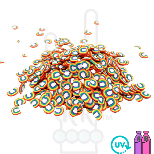 Rainbows Polymer Clay Pieces for Epoxy and UV Resin Art