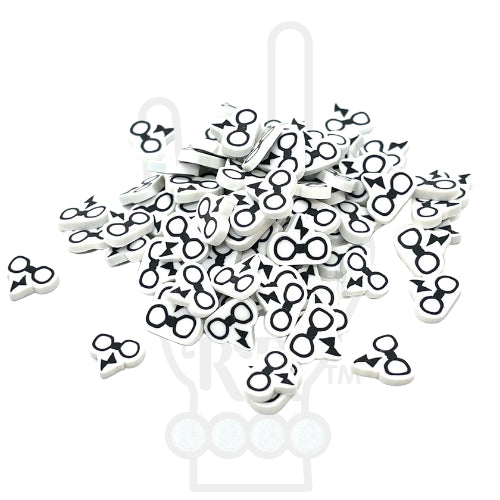 HP Wizard Inspired Glasses Polymer Clay Pieces for Epoxy and UV Resin Art - 10mm