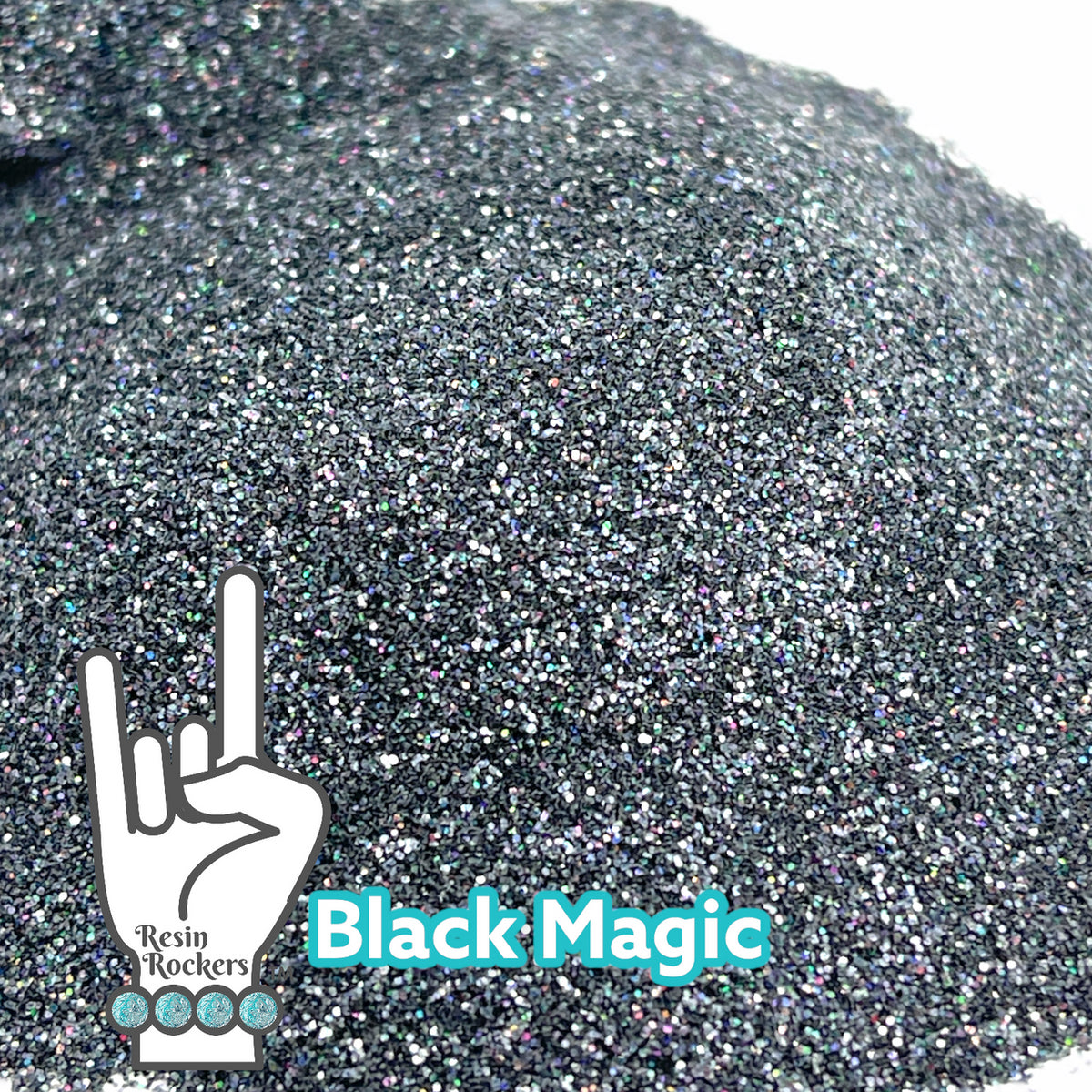 Black Magic Pixie for Poxy Micro Fine Glitter - Specially Formulated for Epoxy and UV Resin Casting