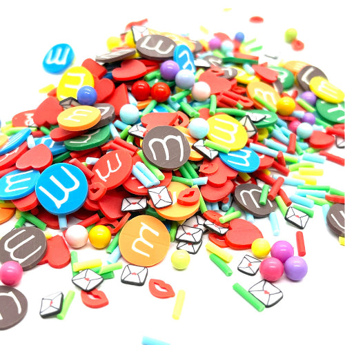 Shaker Filler Variety Mini Inclusions for Resin Art - Lips, Candy & Envelopes