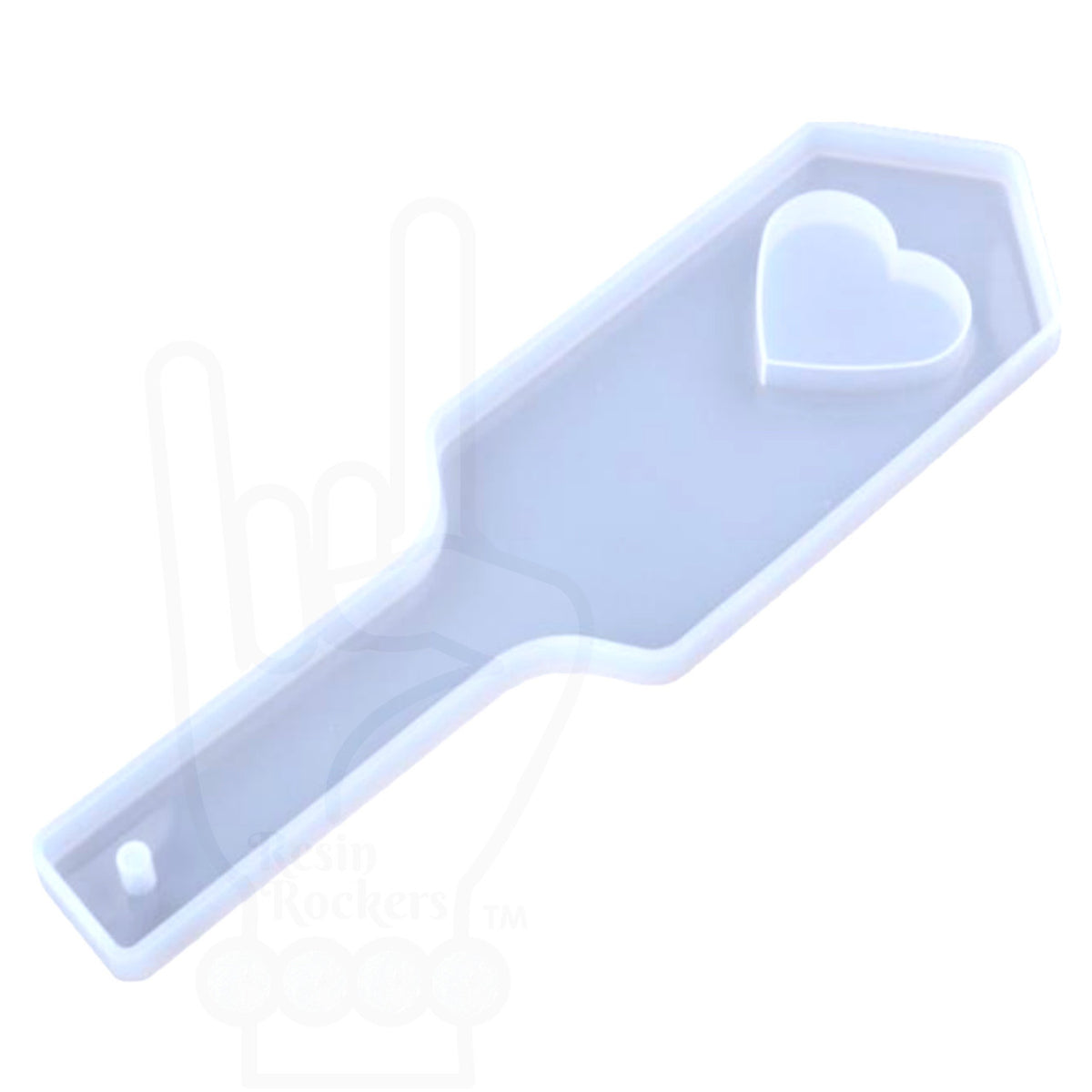 Adult Heart Paddle Silicone Mold for Epoxy Resin Art