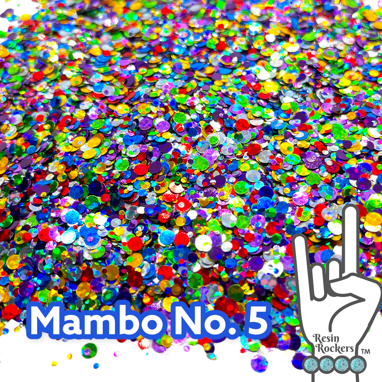 Mambo No. 5 Premium Pixie for Poxy Chunky Dot Glitter Mix