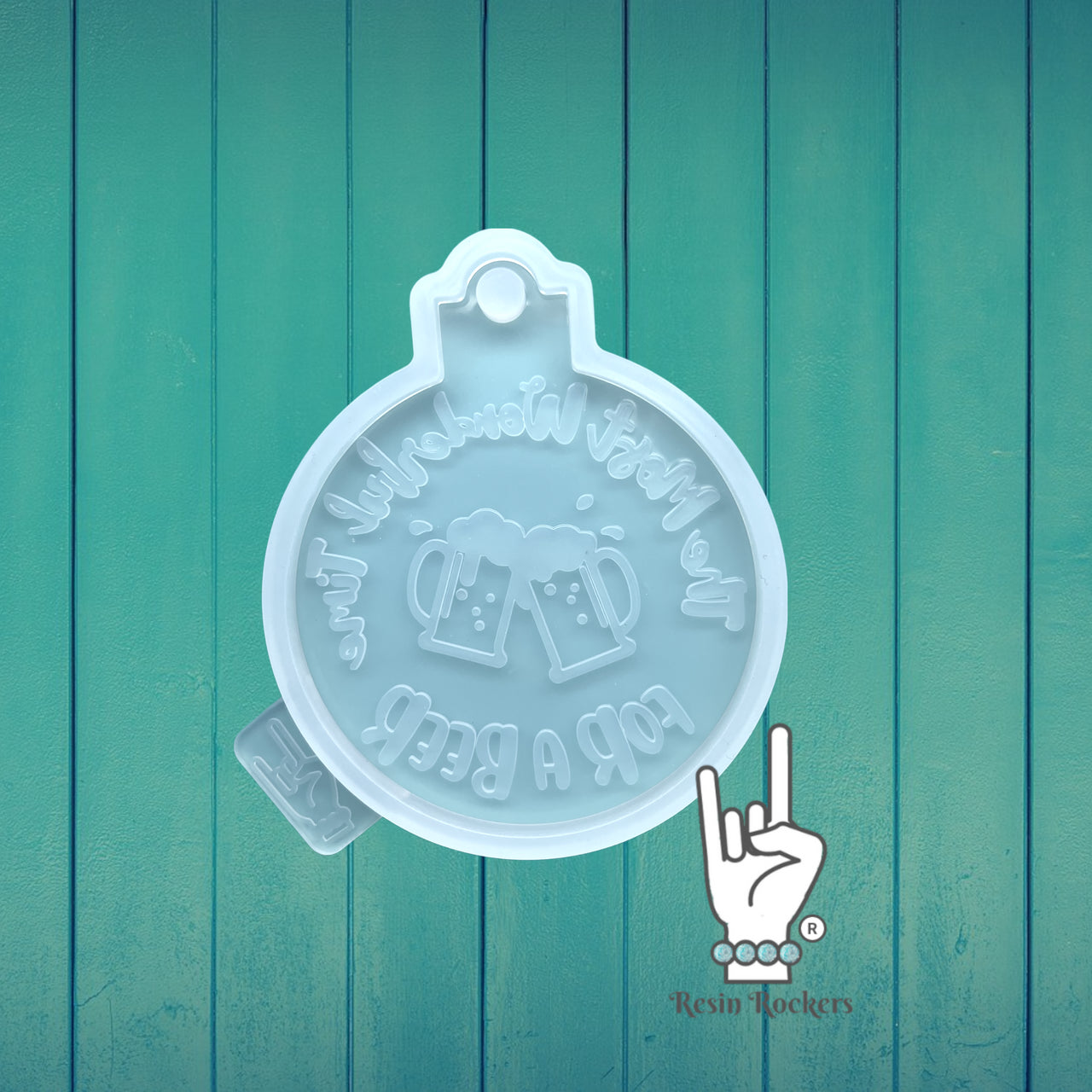 UV Safe The Most Wonderful Time For a Beer Resin Rockers Exclusive Ornament Mold for UV and Epoxy Resin Art