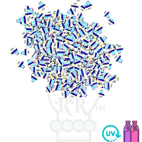 Police Car Polymer Clay Pieces for Epoxy and UV Resin Art