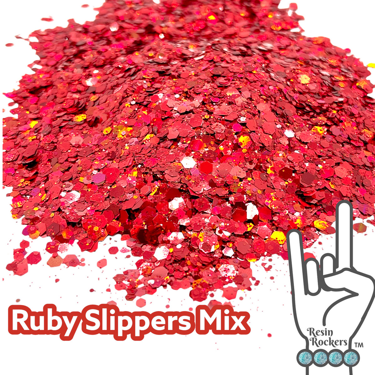 Ruby Slippers Pixie for Poxy Chunky Glitter Mix