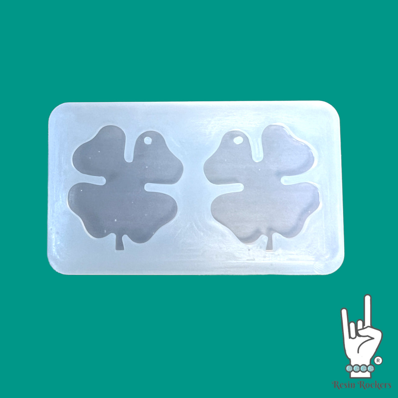 UV Safe Shamrock Dangle Earring Mold for UV or Epoxy Resin Art