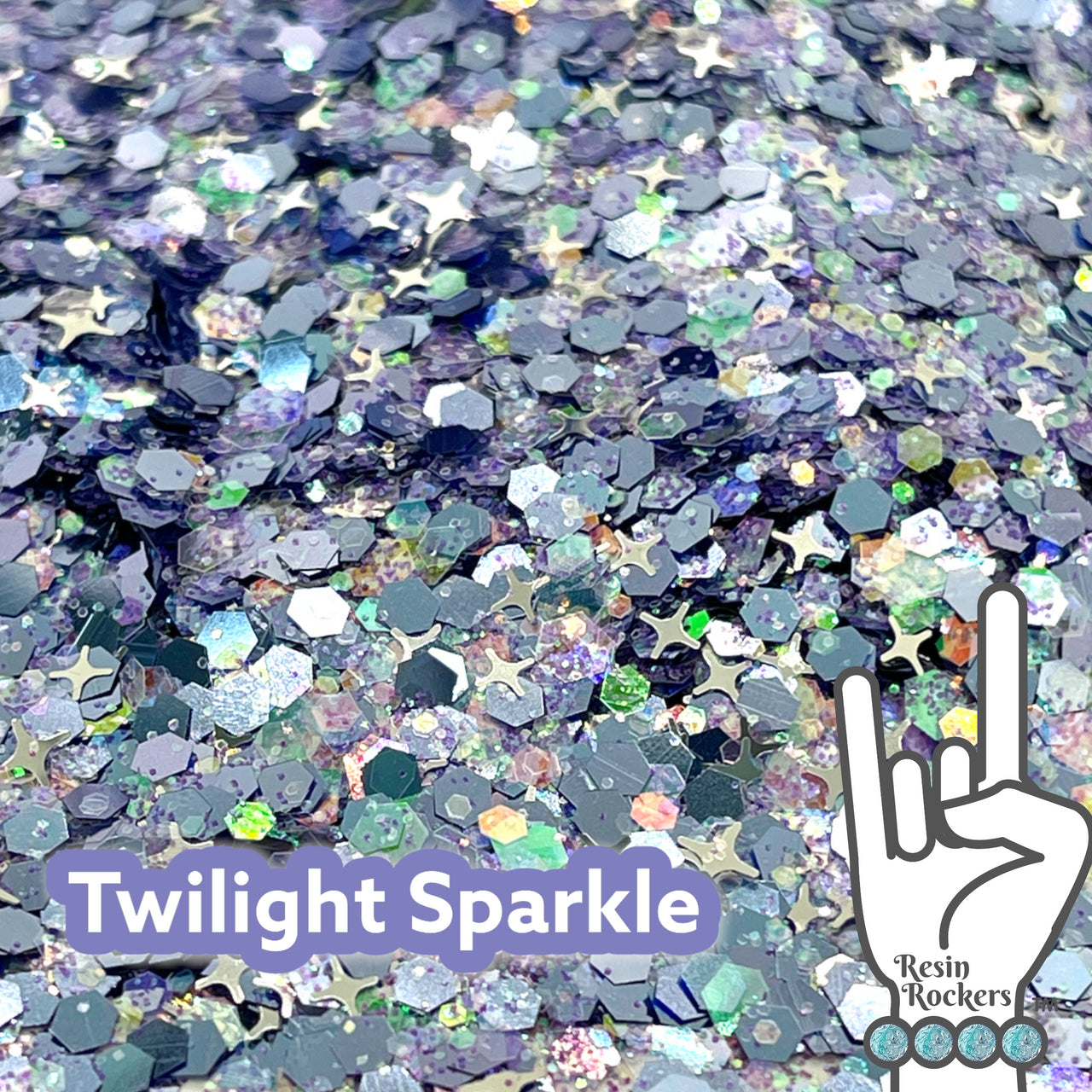Twilight Sparkle Premium Pixie for Poxy Limited Edition Chunky Glitter Mix