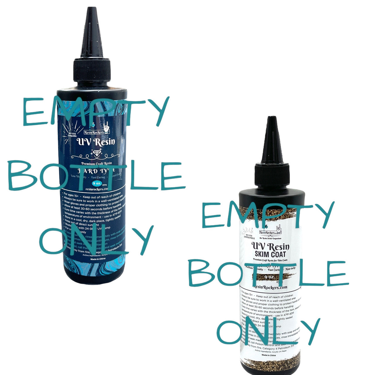 Empty Resin Rockers UV Resin Bottle 250g