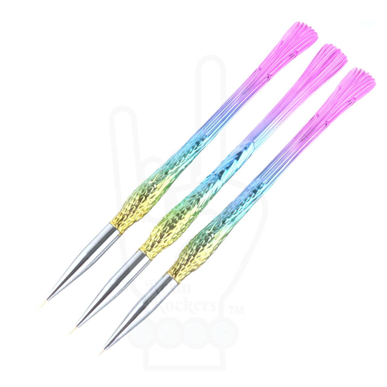 Professional Premium Striping Brush Set of 3 for Epoxy and UV Resin Art