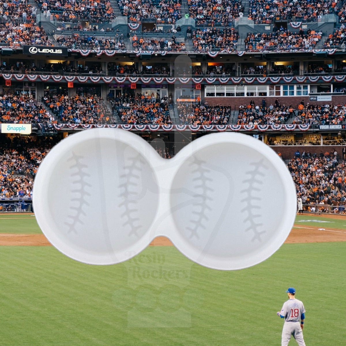 UV Safe Baseball or Softball Stud Earring Mold for Epoxy Resin Art
