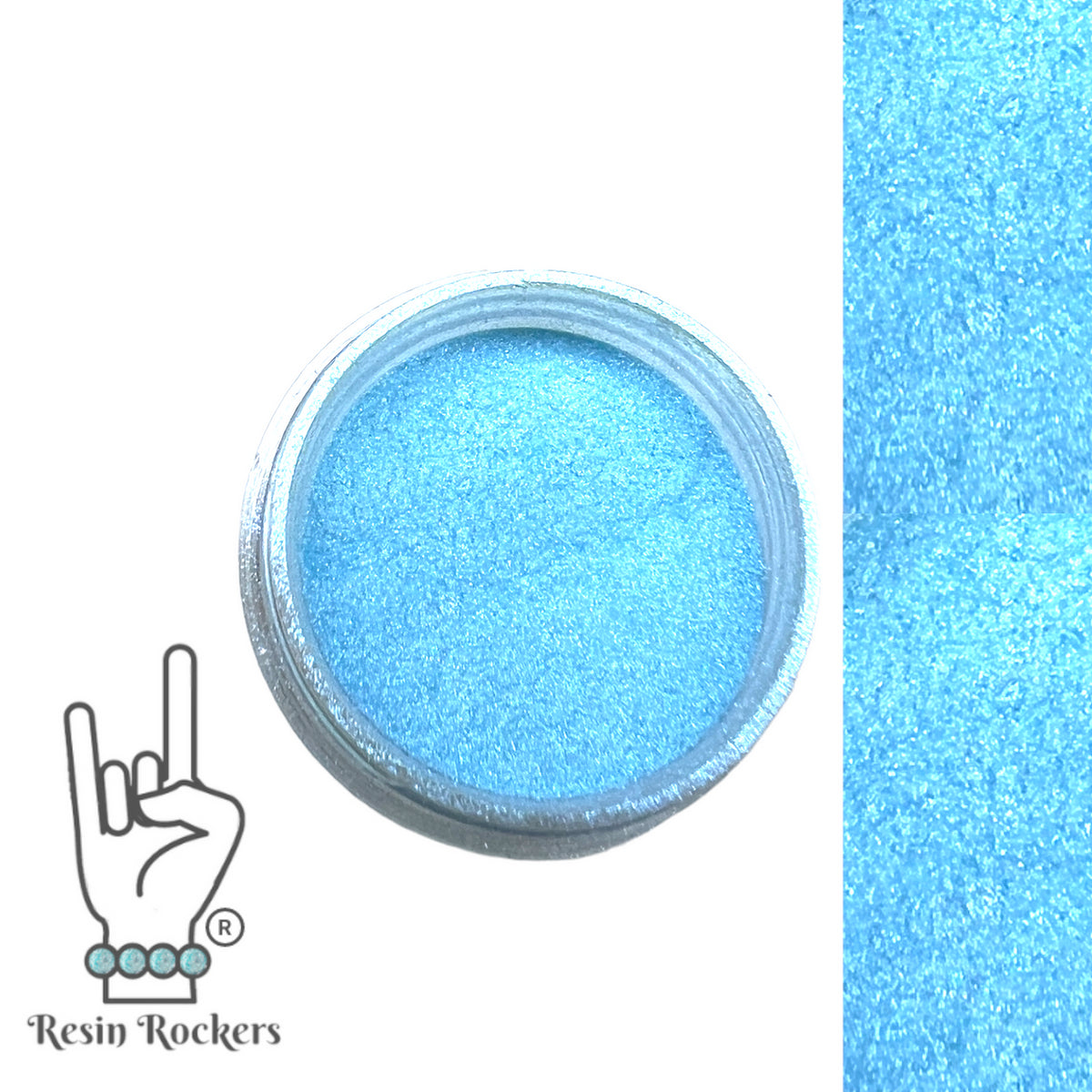 Resin Rockers Premium Color-shift Chameleon Pigment Powder Ultra Shine Blue Sky