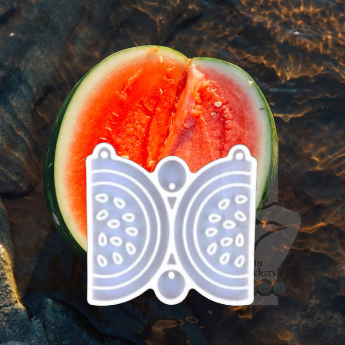 UV Safe Watermelon Slice Dangle Earring Mold for UV and Epoxy Resin Art