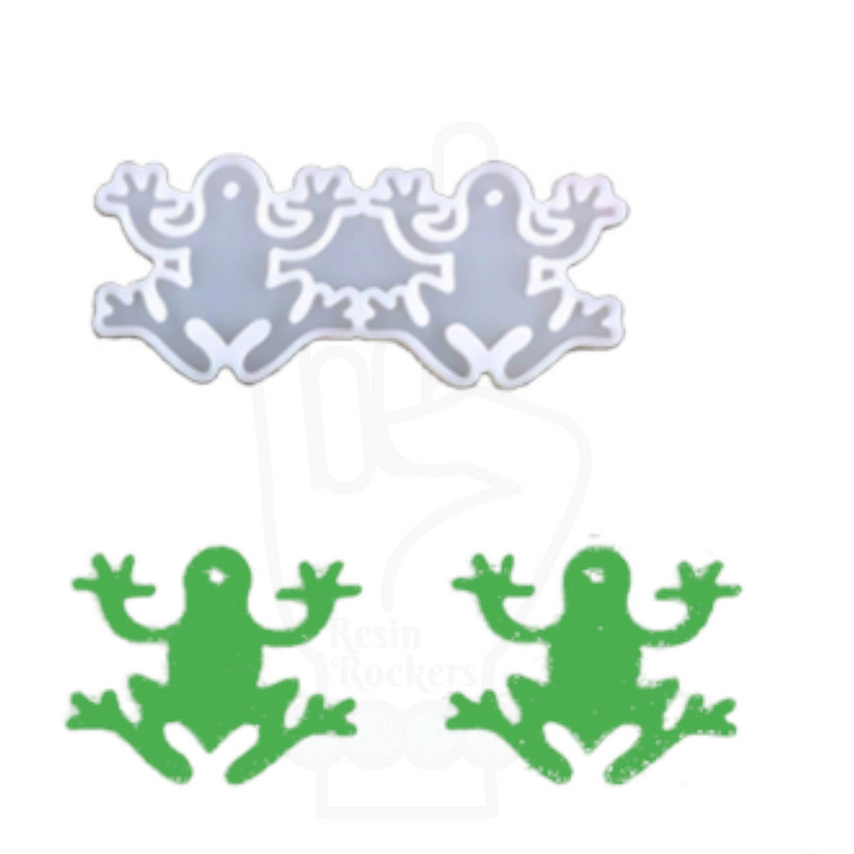 UV Safe Tree Frog Dangle Earring Mold for UV and Epoxy Resin Art