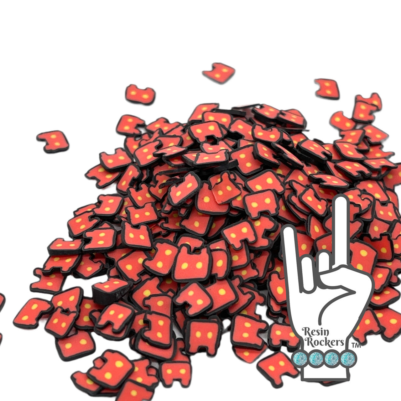 Mouse Shorts Polymer Clay Pieces for Epoxy and UV Resin Art