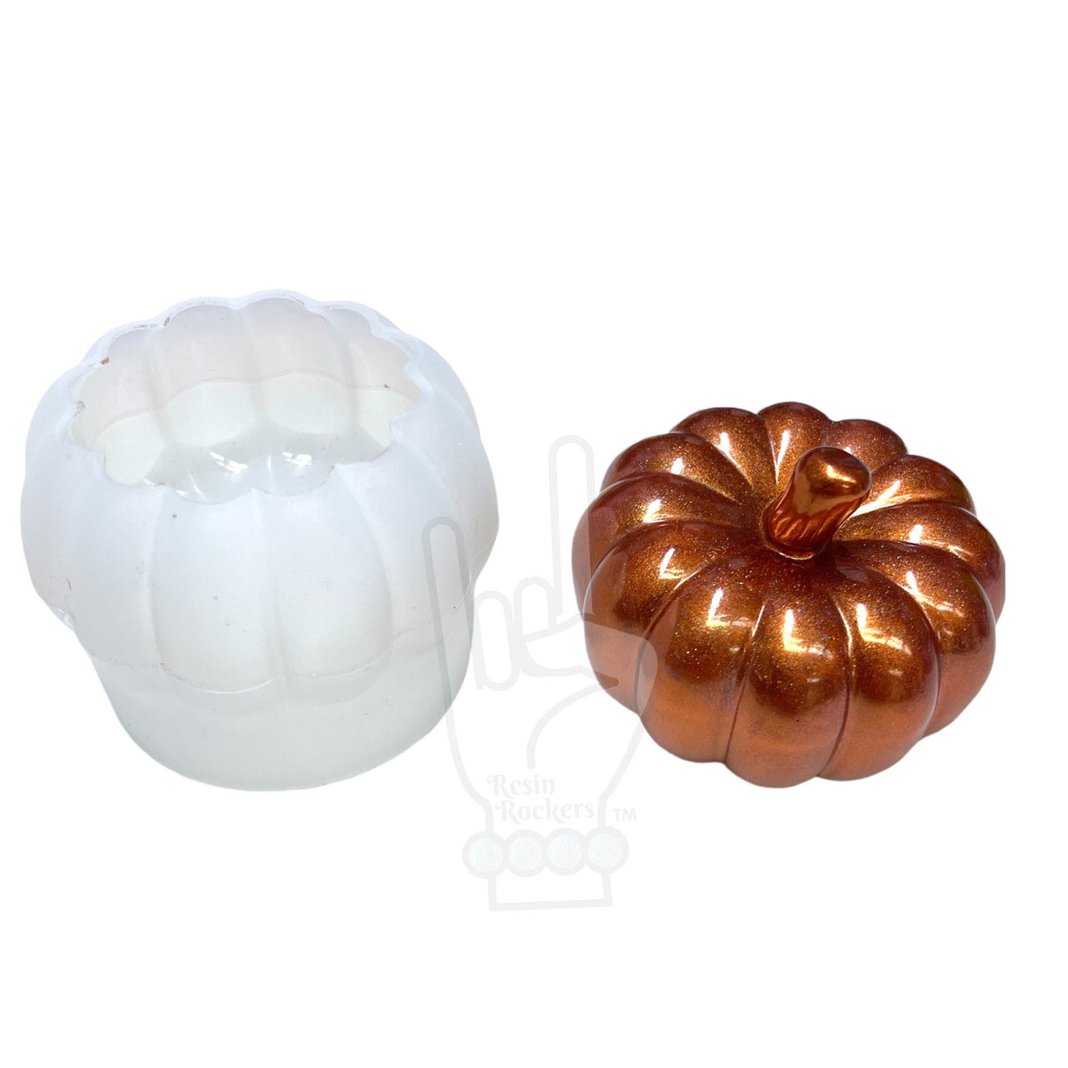 3D Pumpkin 2 inch Silicone Mold for Epoxy Resin Art