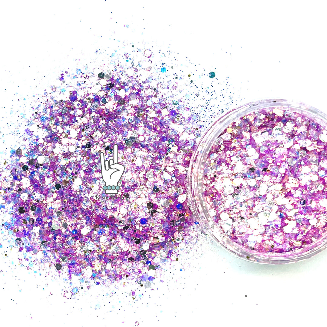 Dr. Feelgood Resin Rockers Exclusive Glam Metal Pixie for Poxy Chunky Glitter Mix