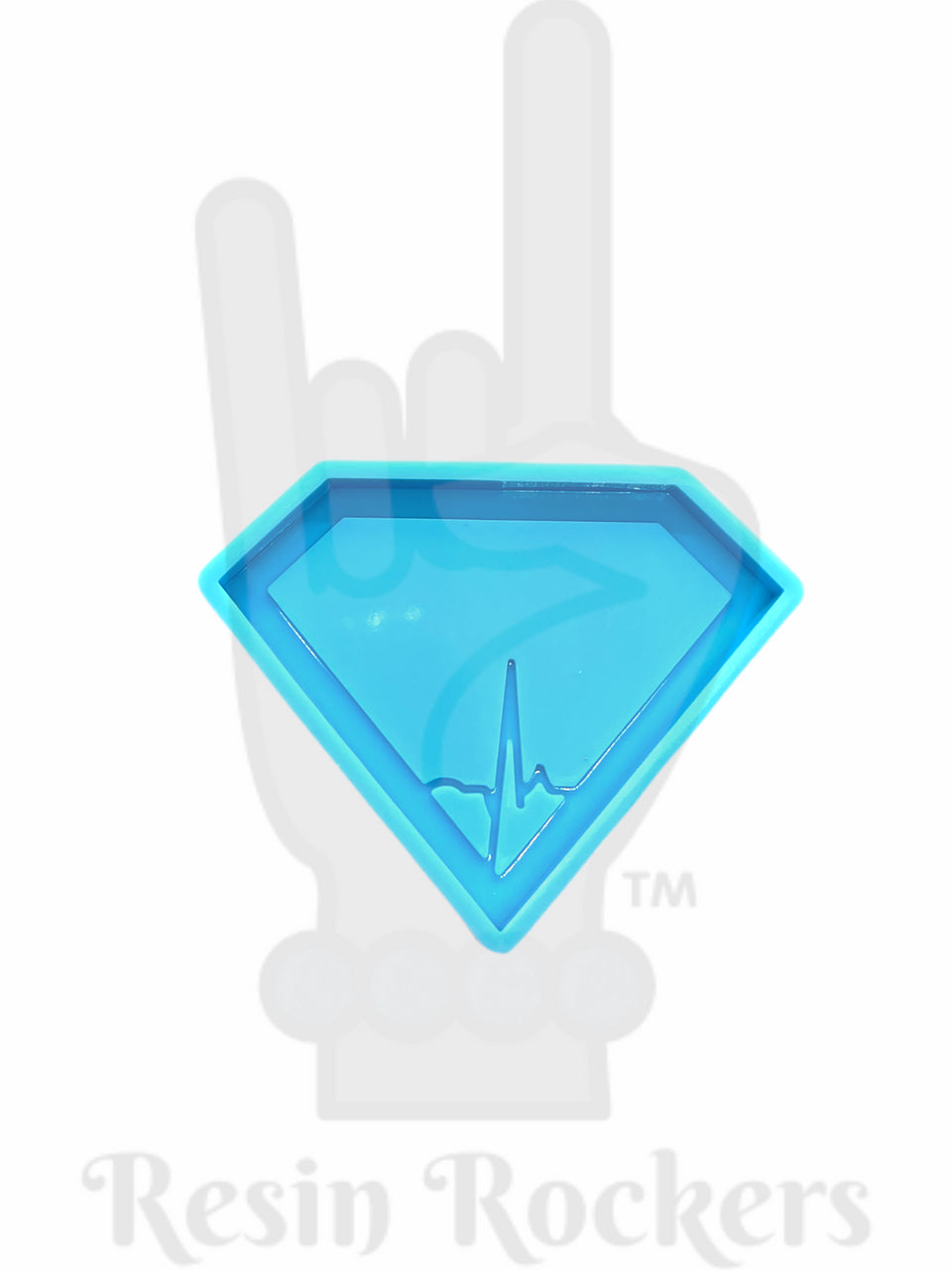 Plain Customizable Medical Diamond Badge Reel Mold for Epoxy Resin Art