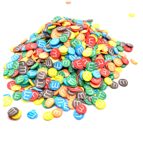 Chocolate Covered Candies Polymer Clay Pieces for Epoxy and UV Resin Art m&m
