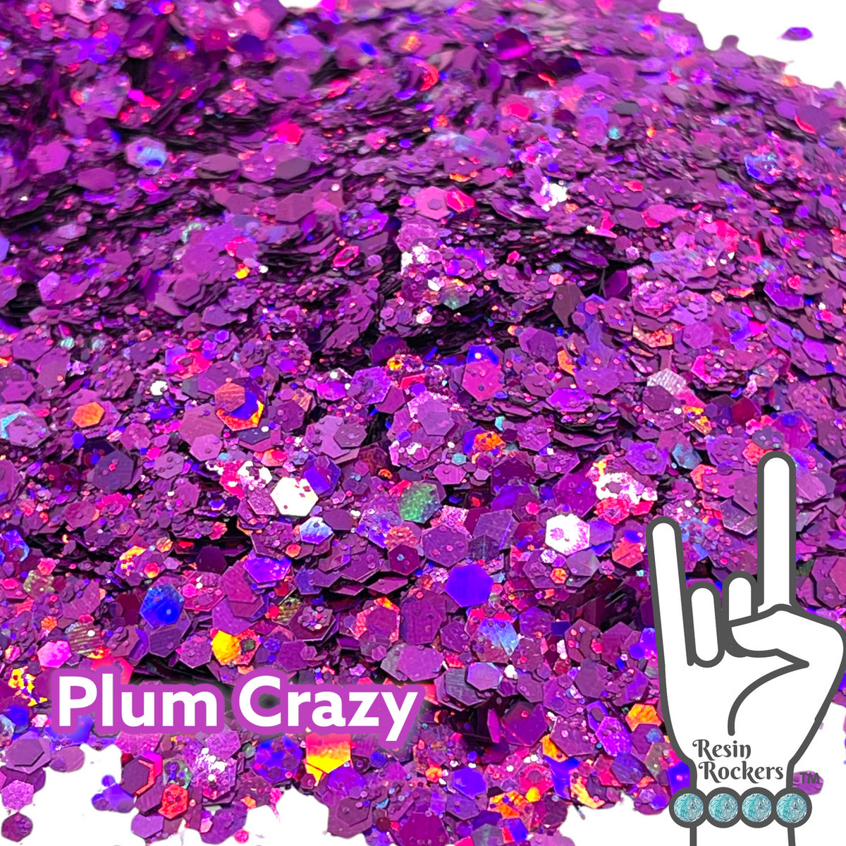Plum Crazy Pixie for Poxy Chunky Glitter Mix