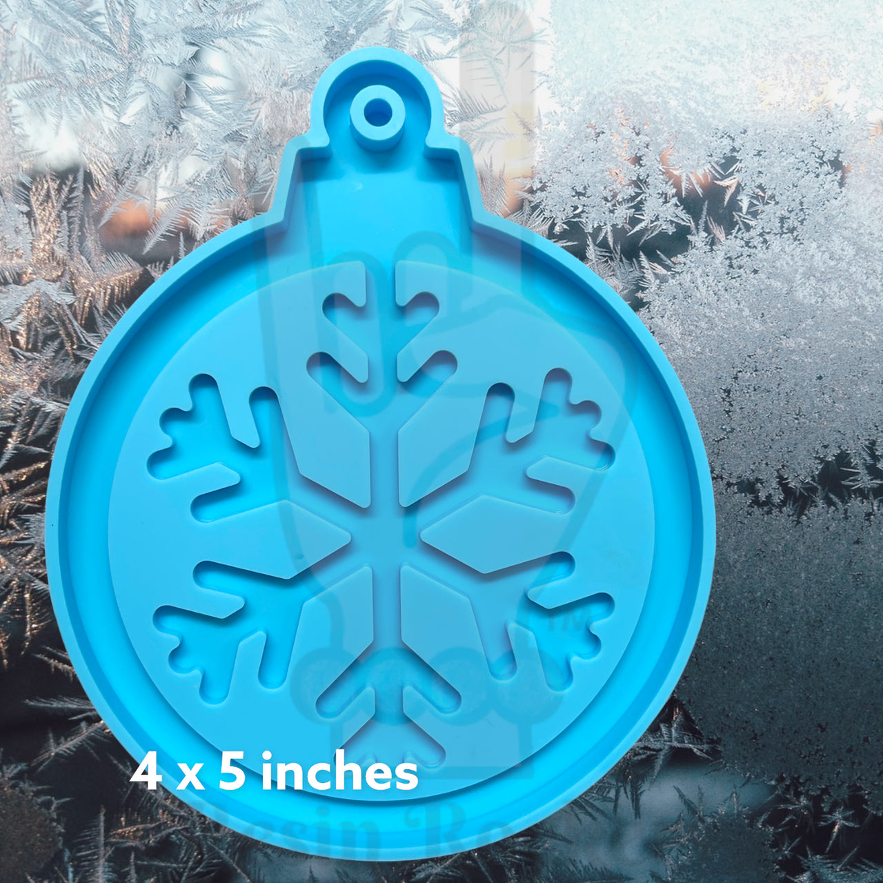 JUMBO Snowflake Holiday Ornament Silicone Mold for Epoxy Resin Art