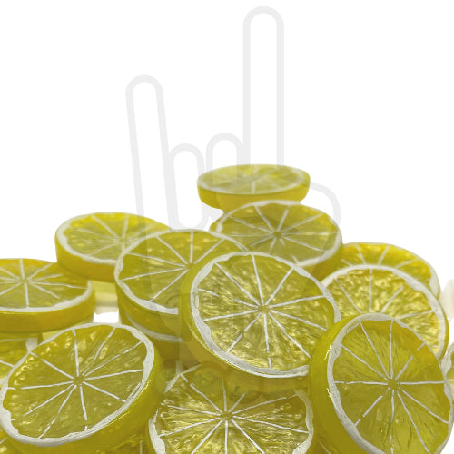 Fake Life Size Fruit Slices for Tumbler Lid Decor - Lemons Oranges Limes