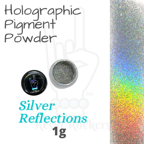 Resin Rockers Premium Silver Reflections Holographic Pigment Powder