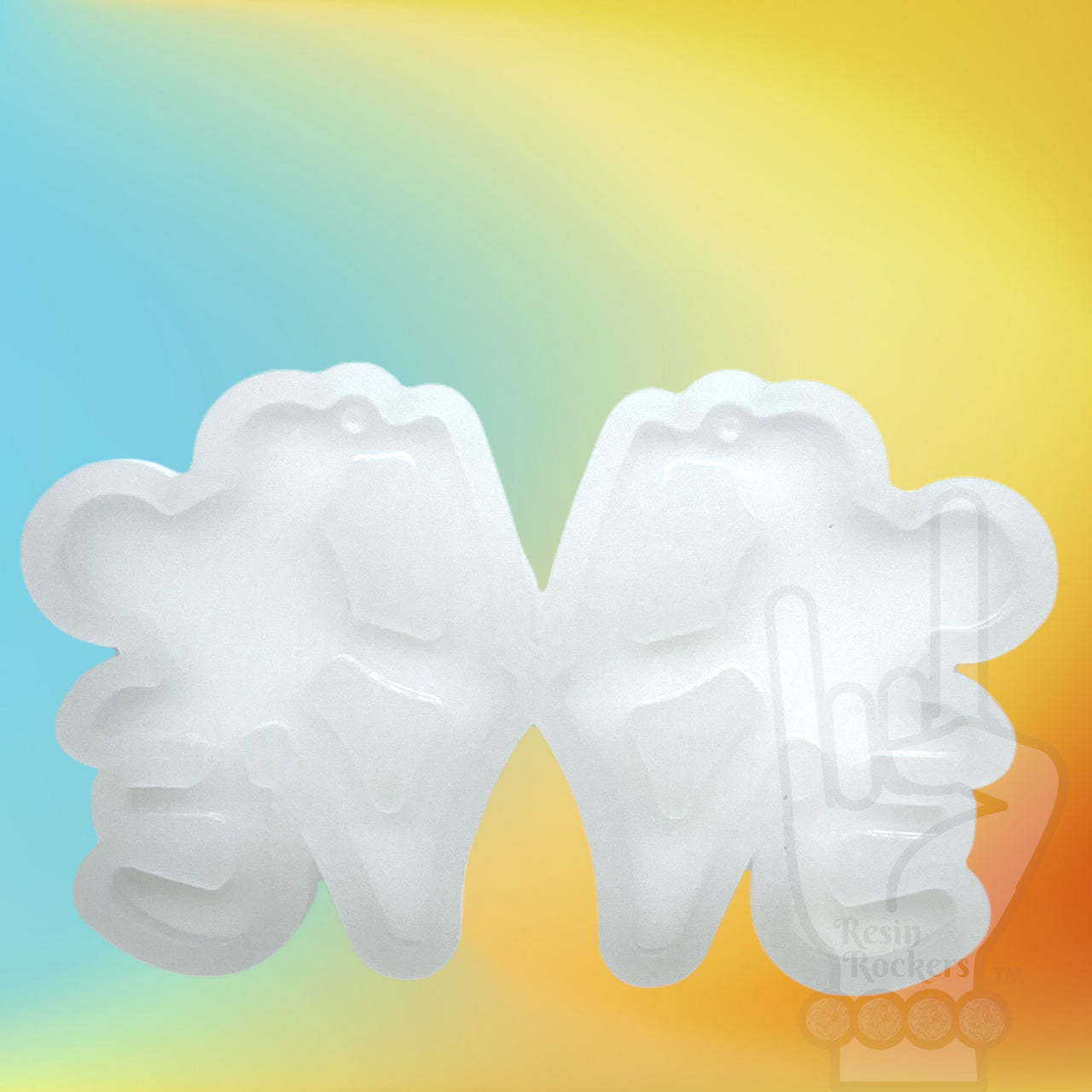 UV Safe LOVE Mouse Head Dangle Earring Mold for UV and Epoxy Resin Art