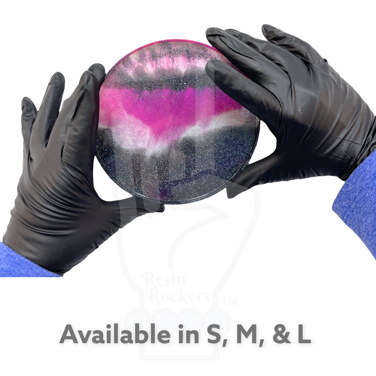 Ms. Mandy&#39;s Famous Heavy Duty Black Nitrile Gloves for Epoxy or UV Resin