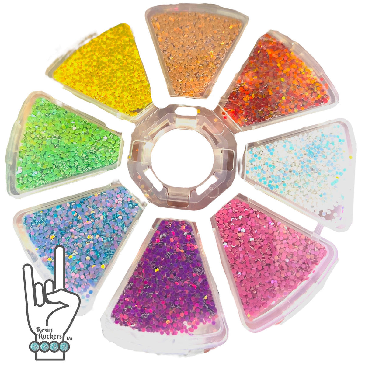 TREAT YO&#39; SELF Mini Glitter Sampler Combo of 8 Pixie for Poxy 1/24 Glitters