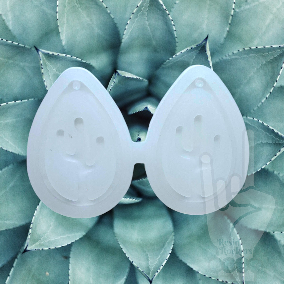 UV Safe Cactus Dangle Earring Mold for UV and Epoxy Resin Art
