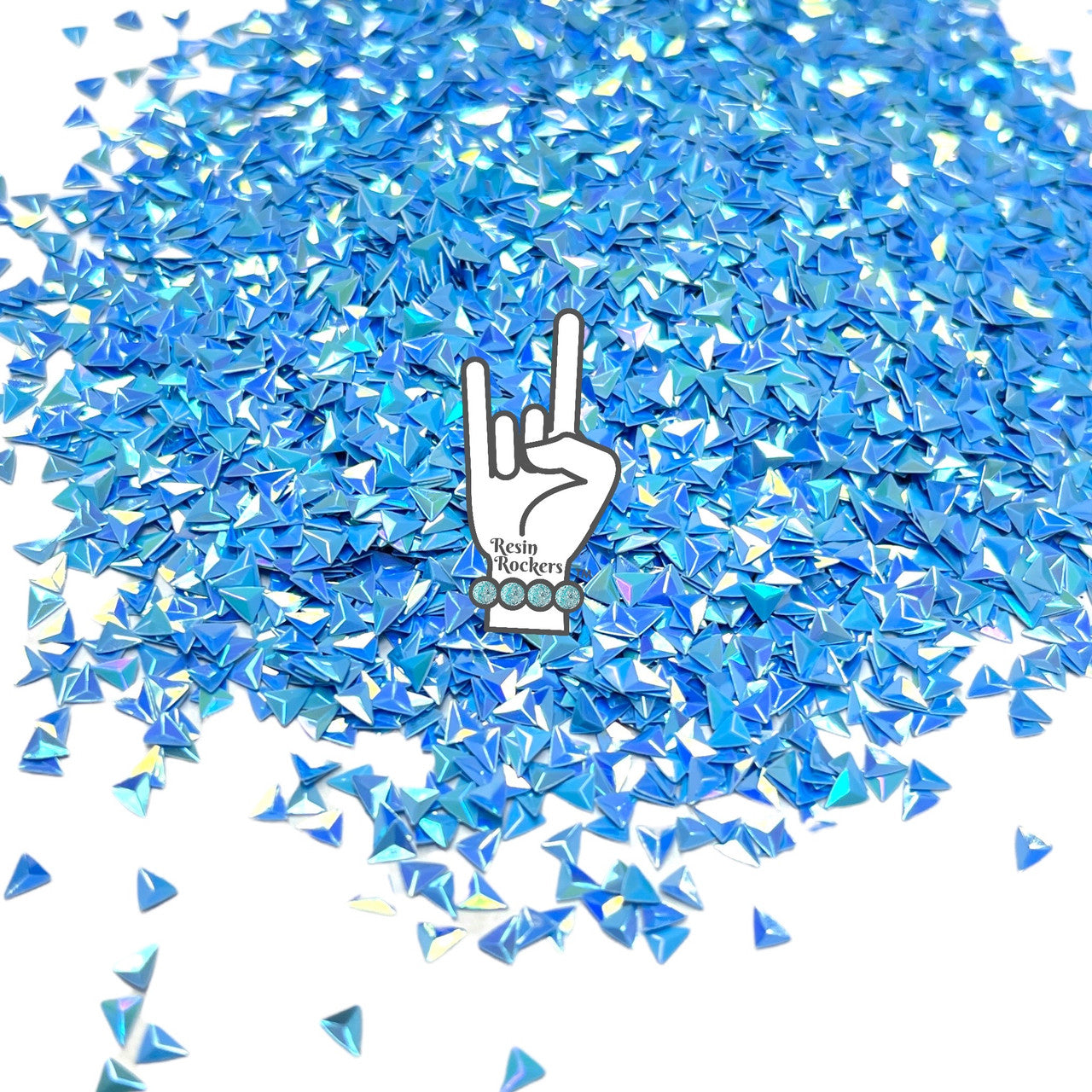 Cold Heart 3D Blue Arrow Glitter Shapes for UV and Epoxy Resin Art