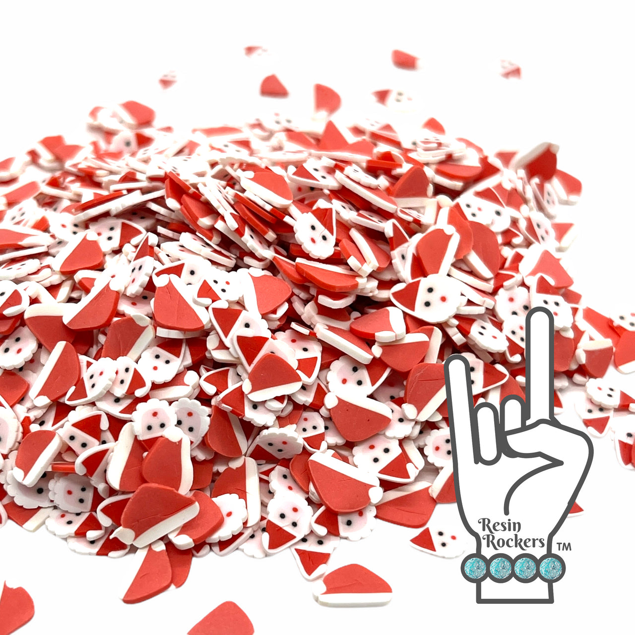 Santa Obsessed Polymer Clay Piece Mix for Epoxy and UV Resin Art