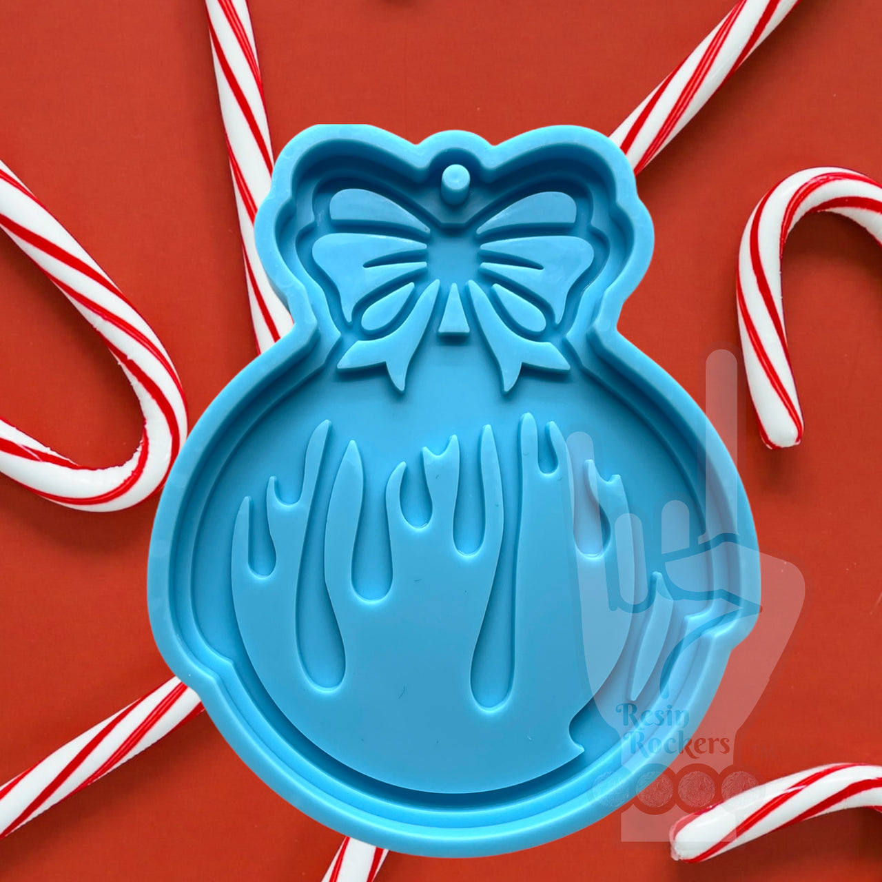 Drippy Bow Ornament Silicone Mold for Epoxy Resin Art