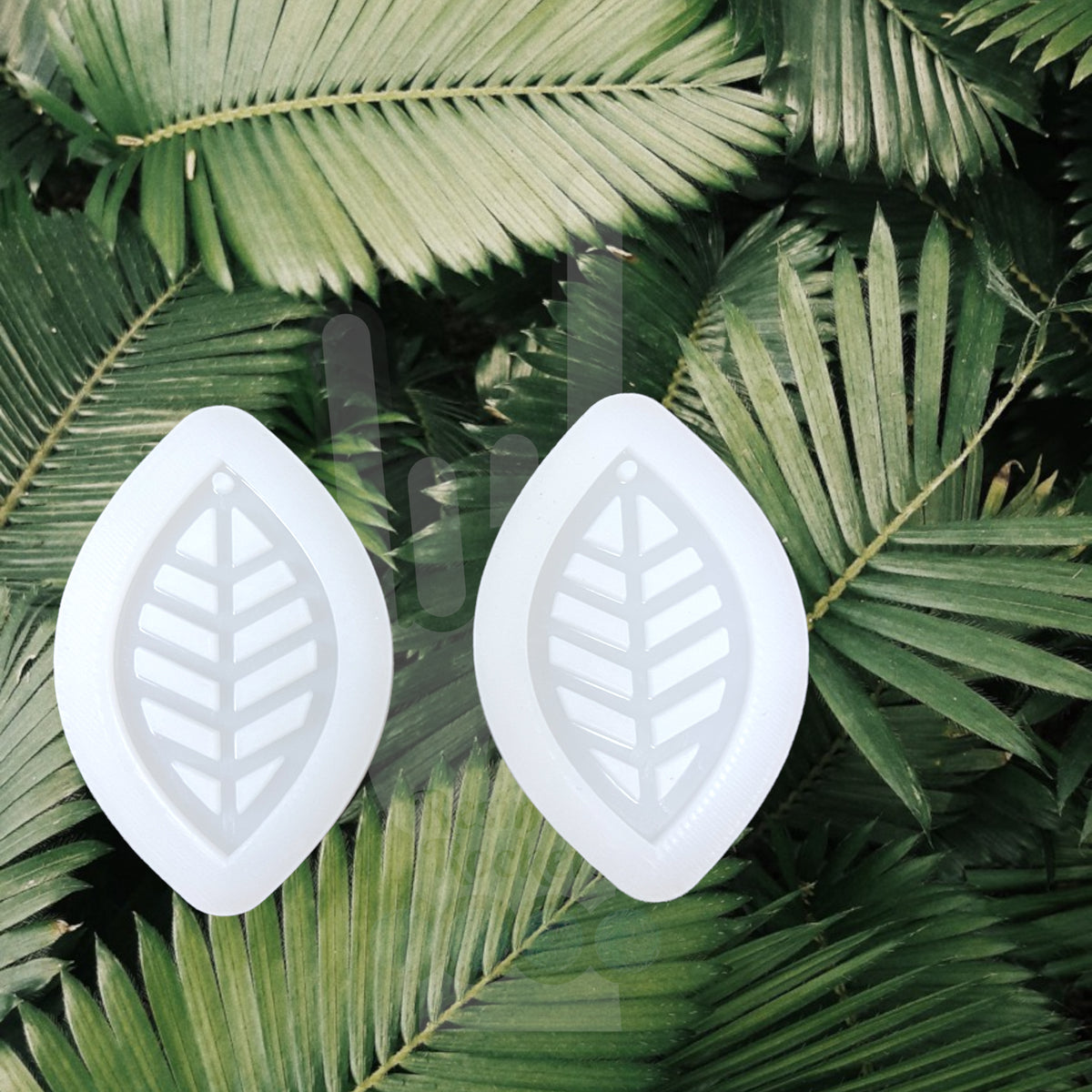 UV Safe Palm Leaf Dangle Earring Mold for UV and Epoxy Resin Art Jewelry