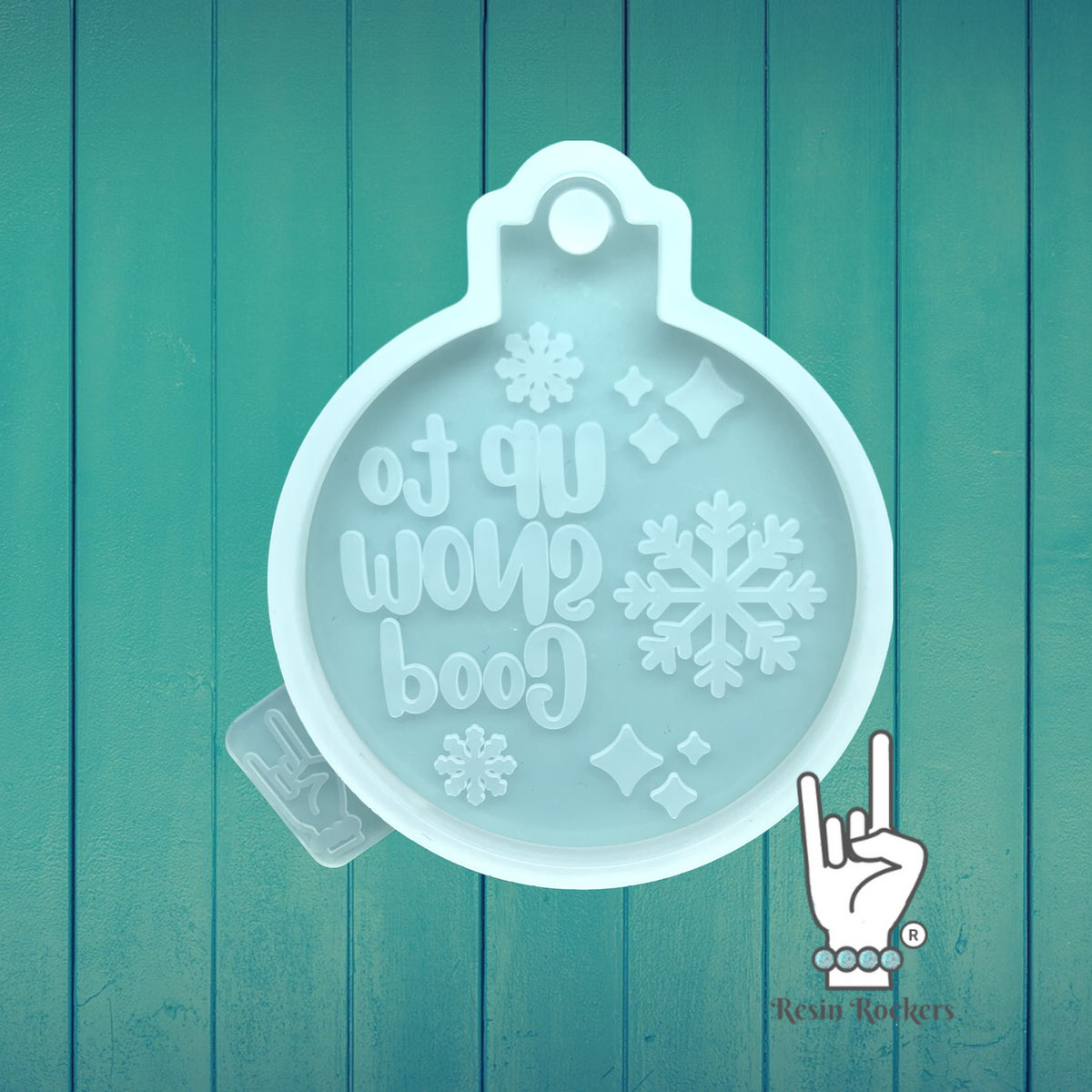 UV Safe Up To Snow Good Resin Rockers Exclusive Ornament Mold for UV and Epoxy Resin Art