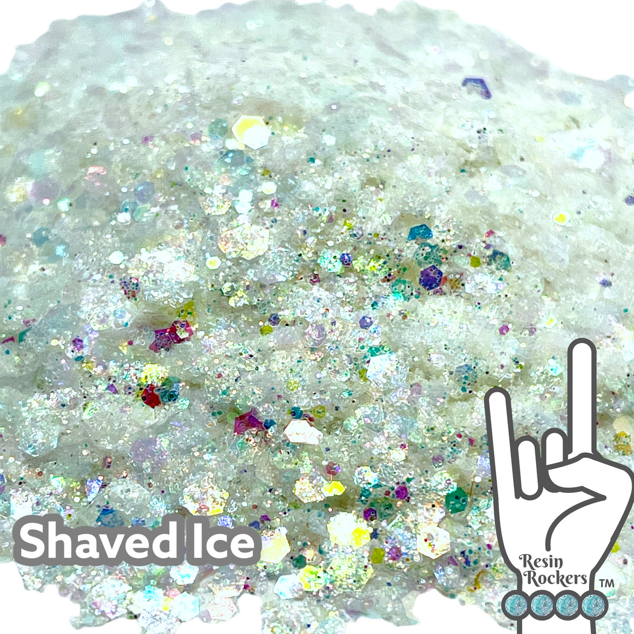 Shaved Ice Iridescent Pixie for Poxy Chunky Glitter Mix
