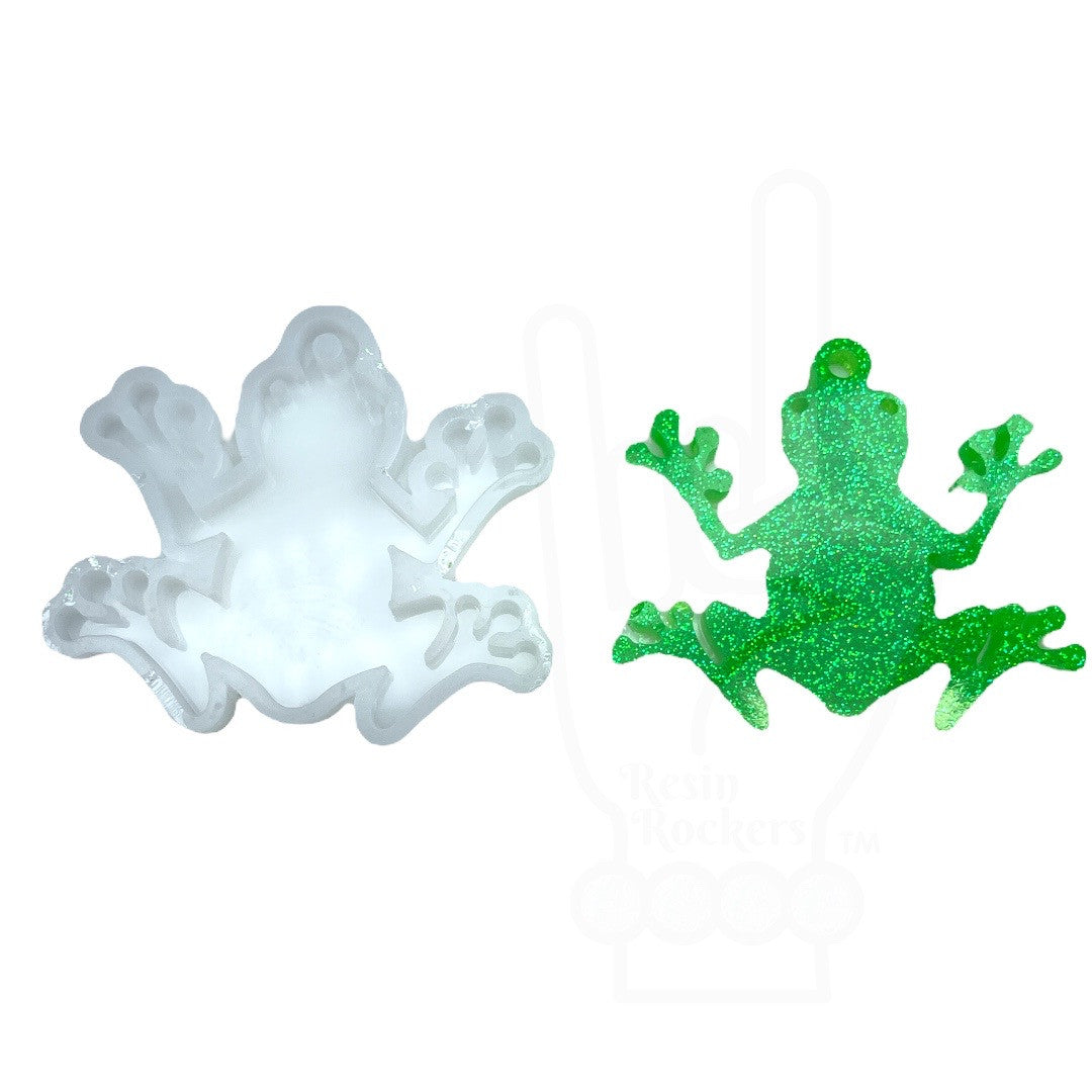 UV Safe Tree Frog Keychain Silicone Mold for UV &amp; Epoxy Resin Art