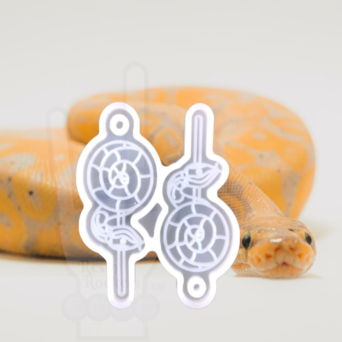 UV Safe Slithering Snake Dangle Earring Mold for UV and Epoxy Resin Art