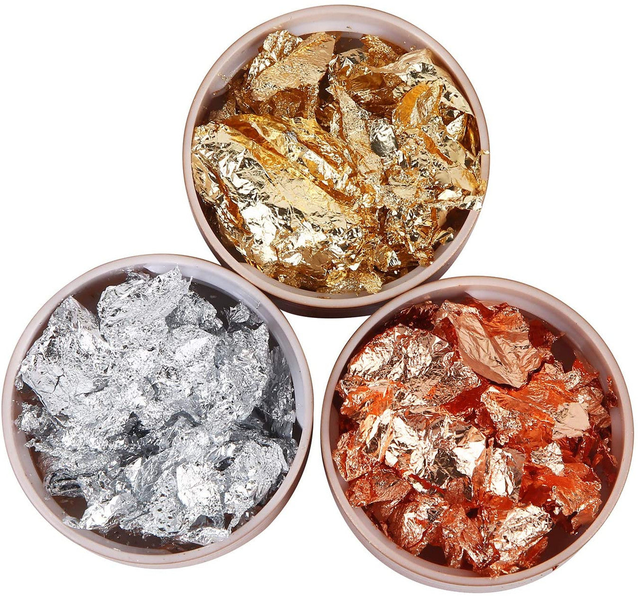 Premium Metallic Flakes for Epoxy Resin Art Projects Crafts Jewelry - Copper Silver Gold