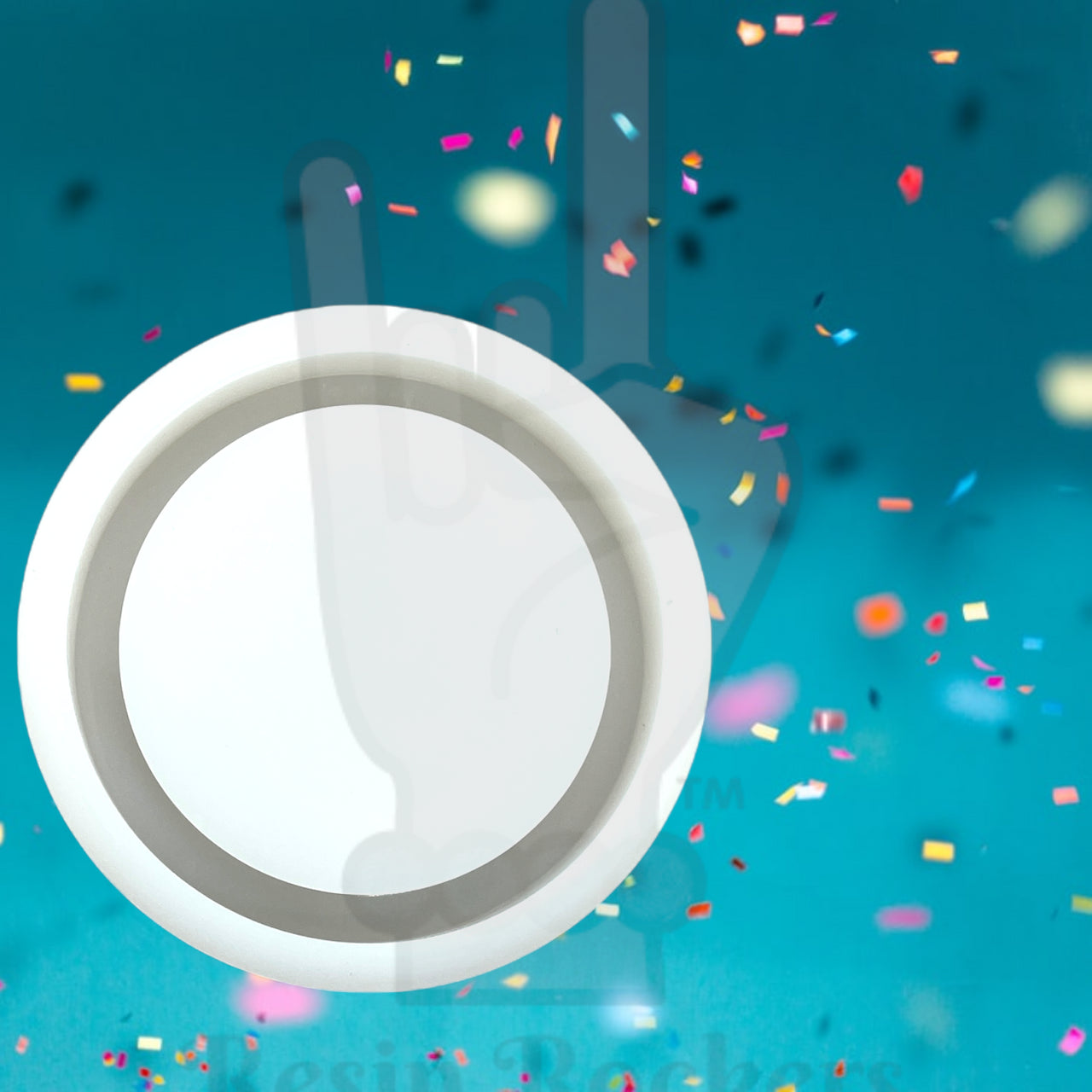 Plain Round Shaker Silicone Mold for Epoxy Resin Art