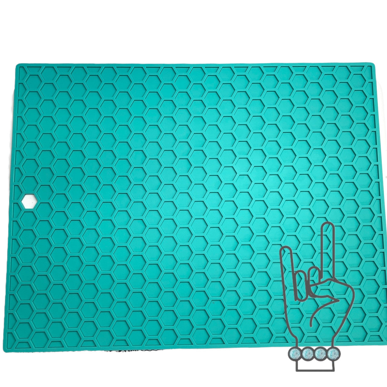 Large Rectangular Pocketed Doming Silicone Workspace Mat for Epoxy and UV Resin