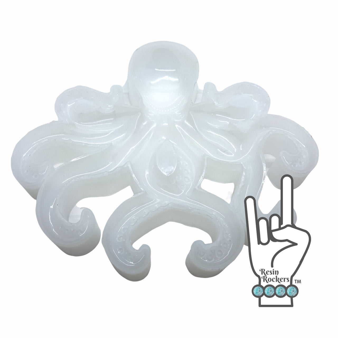 Large Octopus Transparent Silicone Mold for Epoxy Resin Art