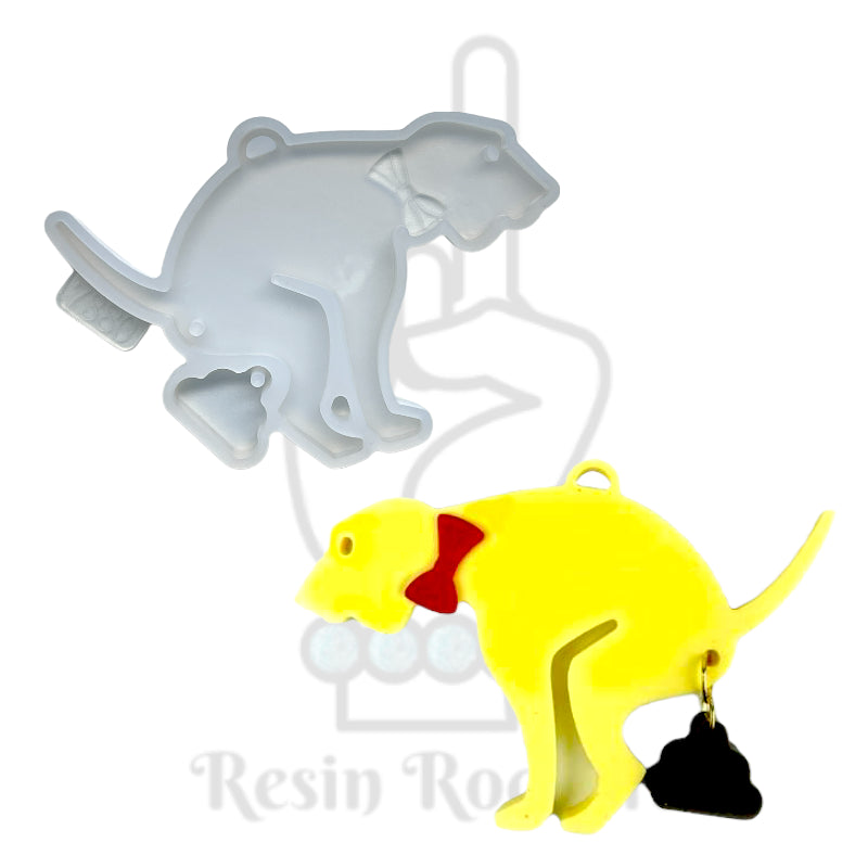 Dog Doo Doo Ornament Silicone Mold for UV &amp; Epoxy Resin Art
